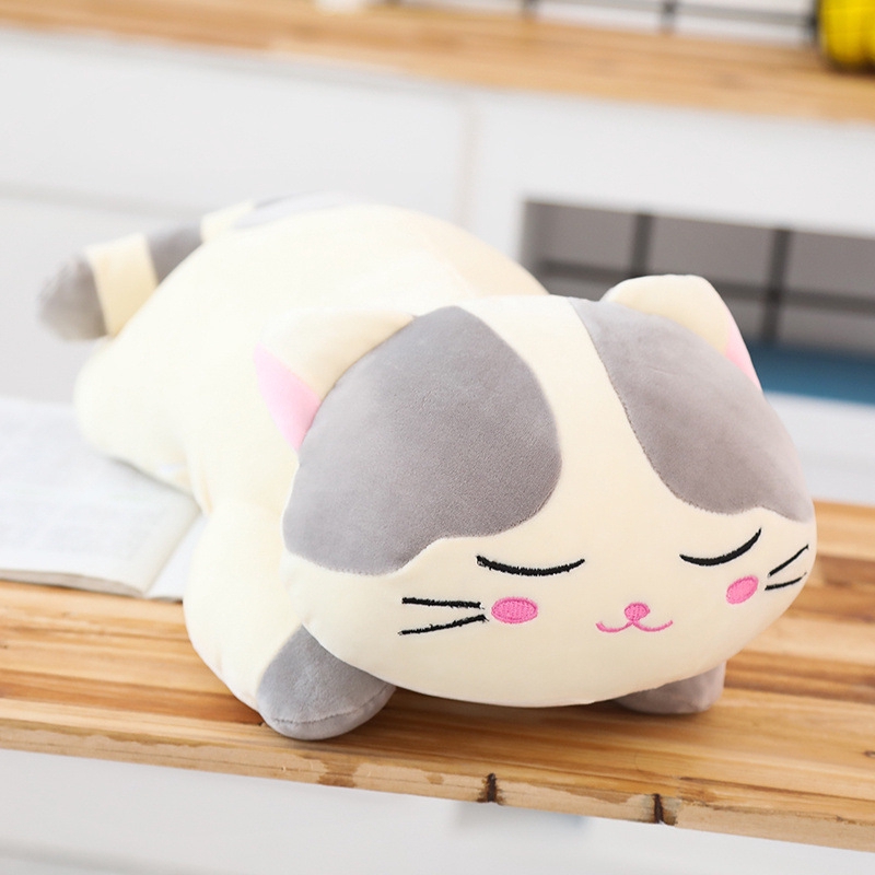 fat cat plush pillow