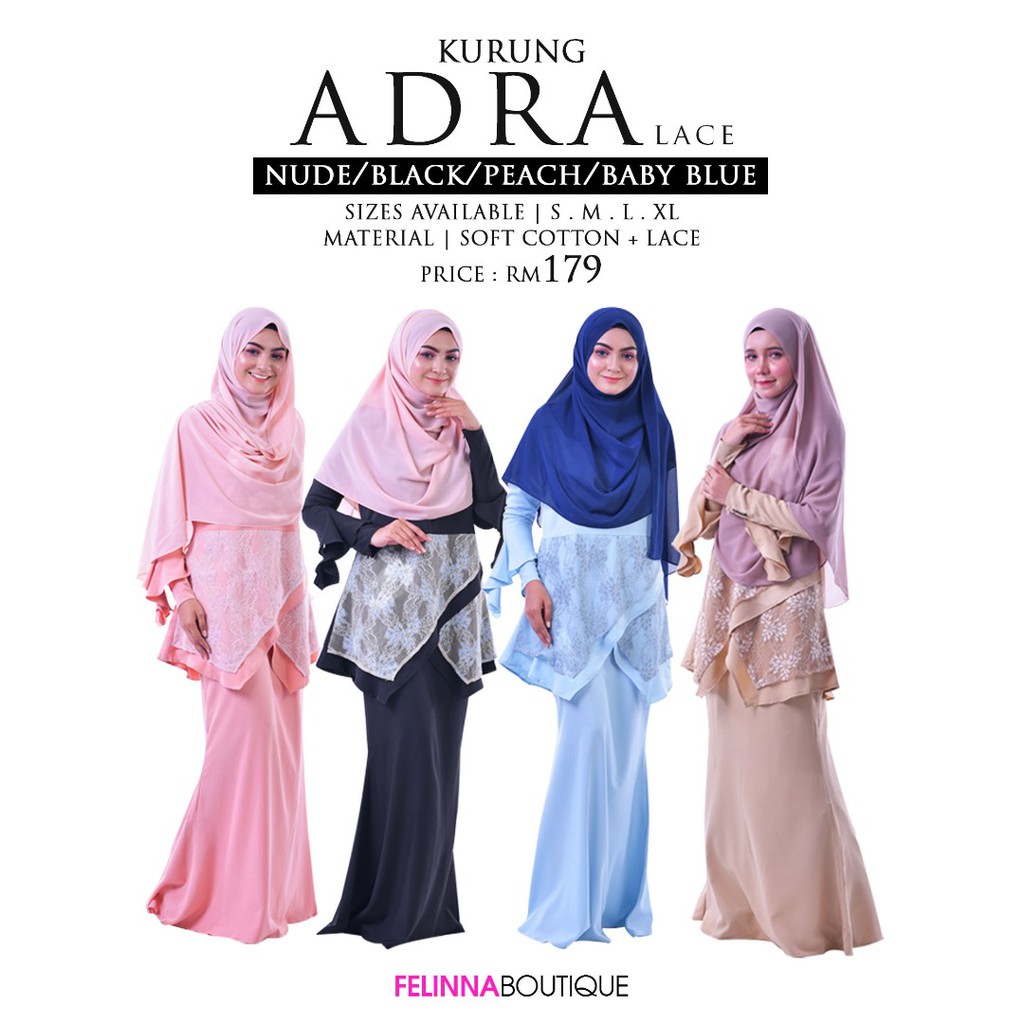  Baju  Kurung  Moden  Lace Adra Exclusive Nursing  Friendly  