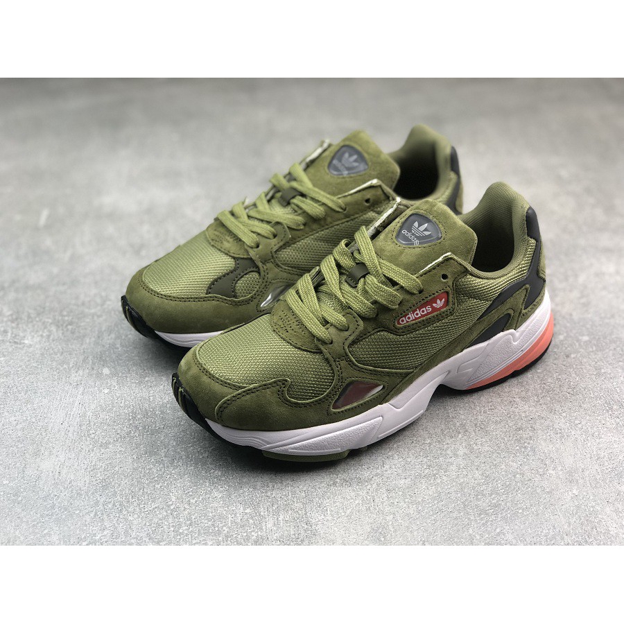 olive green adidas falcon