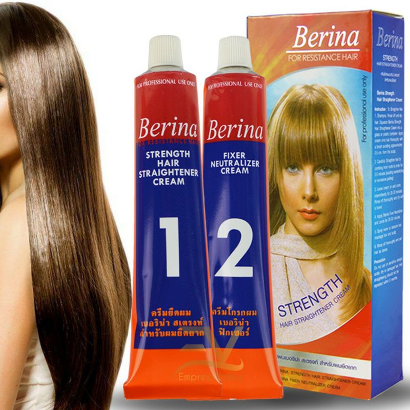 Buy Berina Hair Straightener Cream Pelurus Rambut 1set Ada 2pcs Step 1 And 2 Seetracker Malaysia