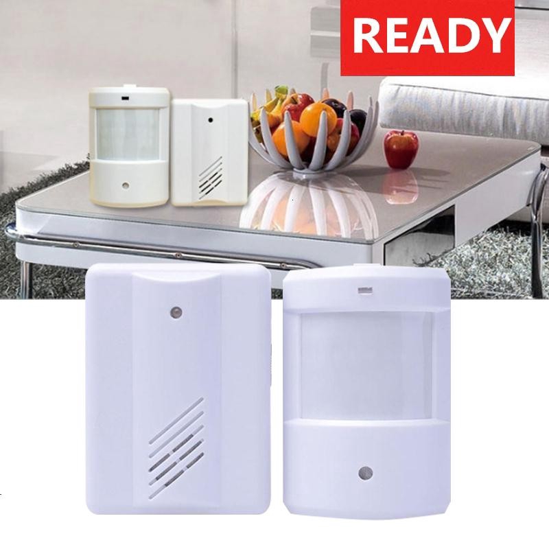Wireless Infrared Monitor Sensor Motion Detector Entry Door Bell