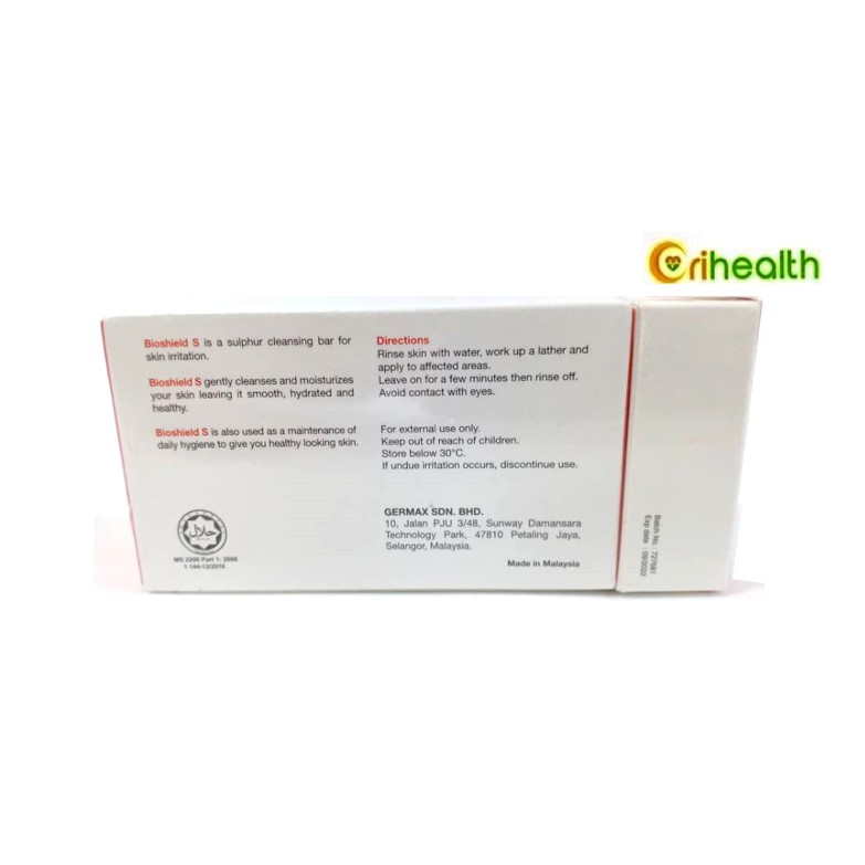 Bioshield S Skin Solution Anti Acne Anti Fungal Cleansing Bar 100g Exp 01 2023 Shopee Malaysia