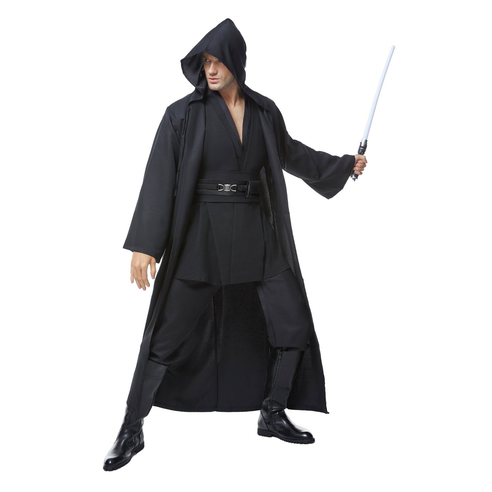 Star Wars Black Jedi Cloak Animation Exhibition Festival cosplay ...