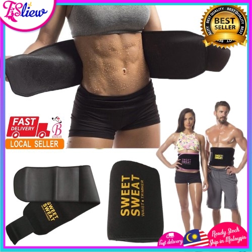 Sweet Sweat Weight Loss Slimming Trimming Waist Trainer Fitness Belt Corset belly control belt exercise fitness exercise
