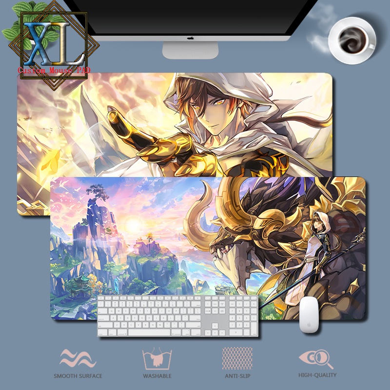 XL Genshin Impact Custom Gaming Mouse Pad Zhongli Mouse Pad Extra Large AntiSlip Office