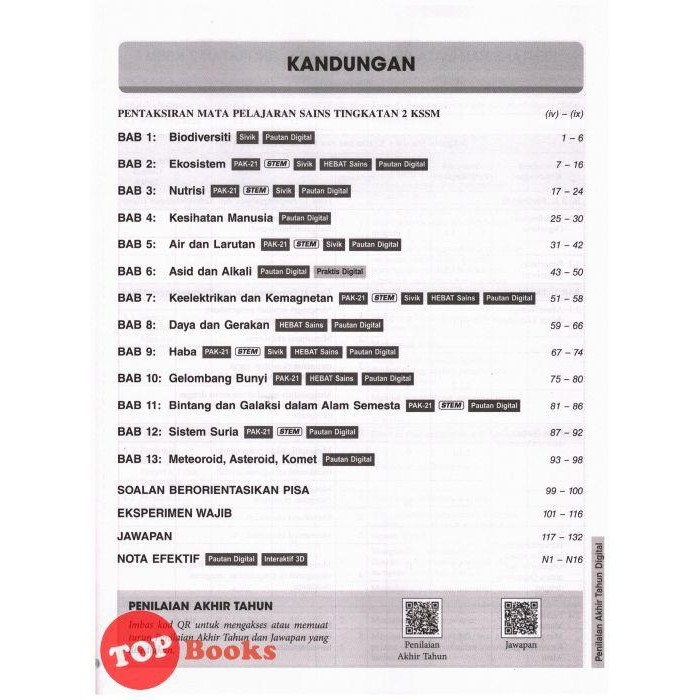 Topbooks Sasbadi Modul Aktiviti Mesra Digital Sains Tingkatan 2 Kssm Dwibahasa 2021 Shopee Malaysia