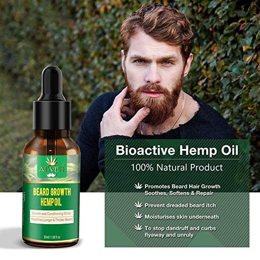 Beard Growth Hemp Oil 100 Natural Nourishing Beard Anti Drying