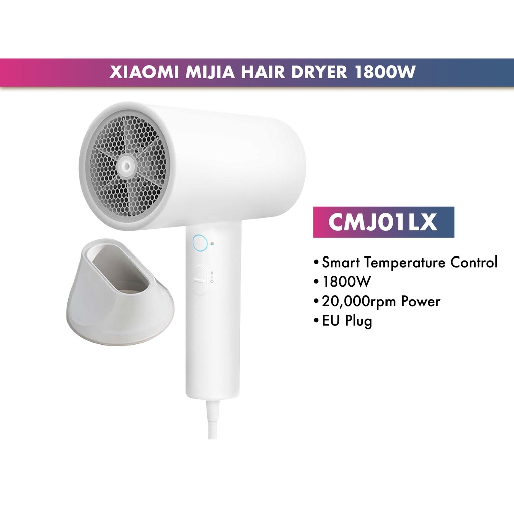 Xiaomi Mi Mijia Hair Dryer Water Ion Ionic (1800W) | Shopee Malaysia