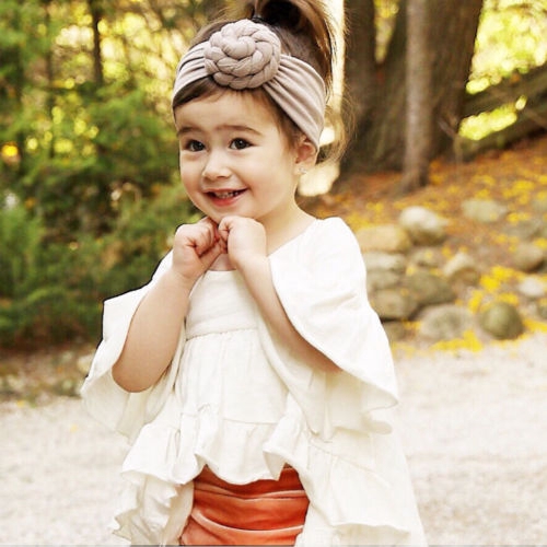 baby girl with big bow