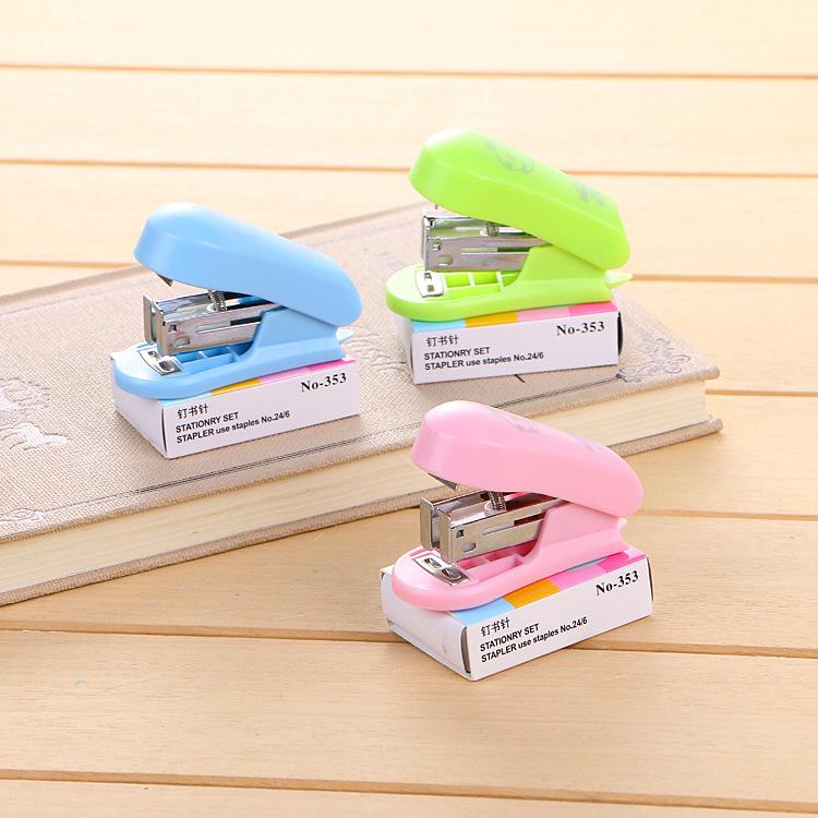 Kawaii Portable Stapler Office Stationery Cute Samll Stapler and Staple ...