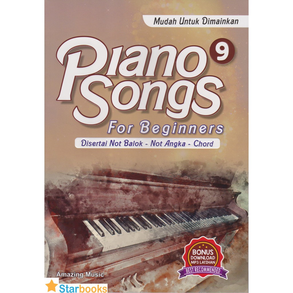 New Piano Songs Book 9 For Beginners Amazing Shopee Malaysia shopee
