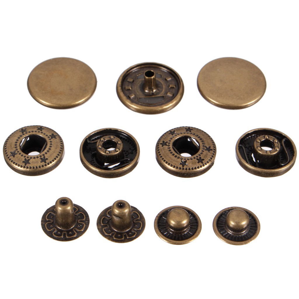 Metal Snap Fasteners Poppers Presse Goujons Sewing Leather Craft Bouton fashion