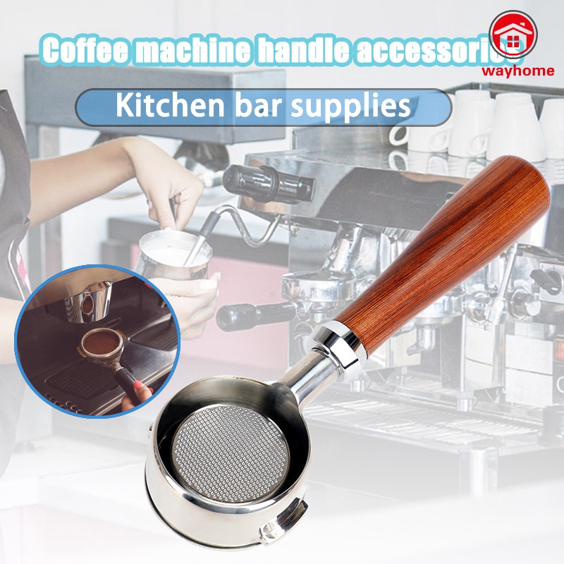 Coffee Bottomless Portafilter Coffee Machine Wood Handle Filter Coffee Accessories For Welhome Kd 310 Kd 510 Shopee Malaysia