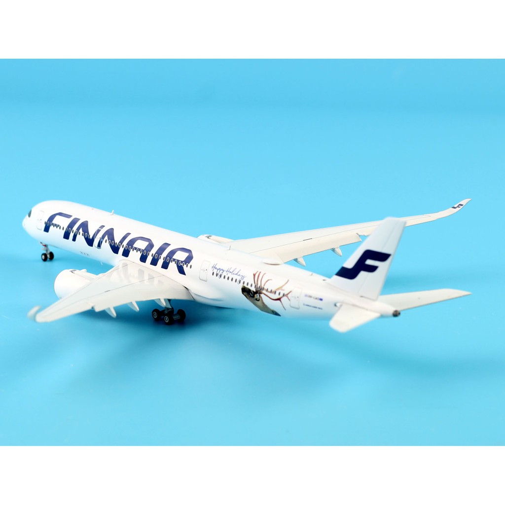 Finnair A350-900 Flap Down OH-LWD HAPPY HOILDAY JC Wings Scale 1:400 LH4059A