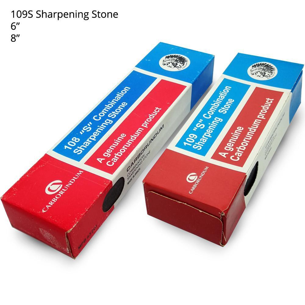108 8 INCH/109 9 INCH "S" SHARPENING STONE CARBORUNDUM COMBINATION