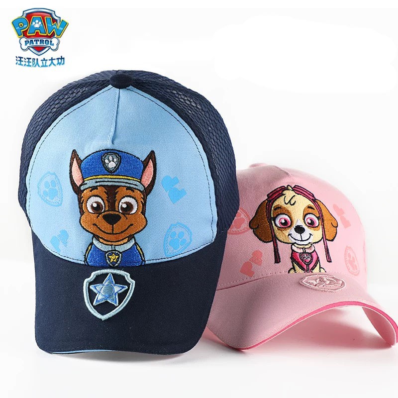 2019 Genuine PAW Patrol Children's baseball Hats Cotton Cute Caps Headgear Chase Skye Print Party Kids summer hat