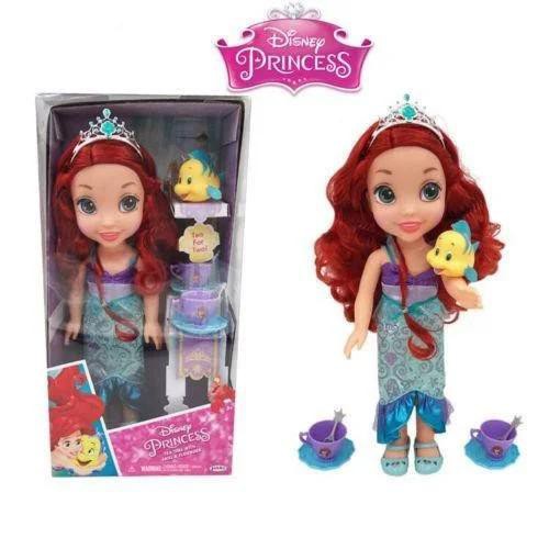 disney princess doll tea time with ariel and flounder