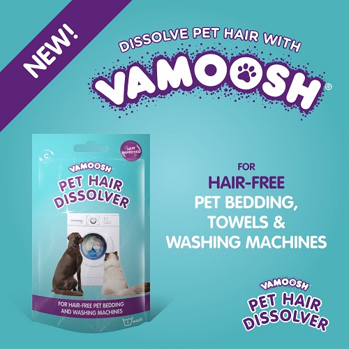 VAMOOSH PET HAIR DISSOLVER Laundry Product To Dissolve Fur And Kill