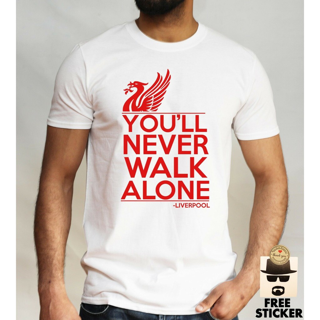 Liverpool T Shirt You Ll Never Walk Alone Football Fan Club Ynwa Mens Gift Tee Shopee Malaysia