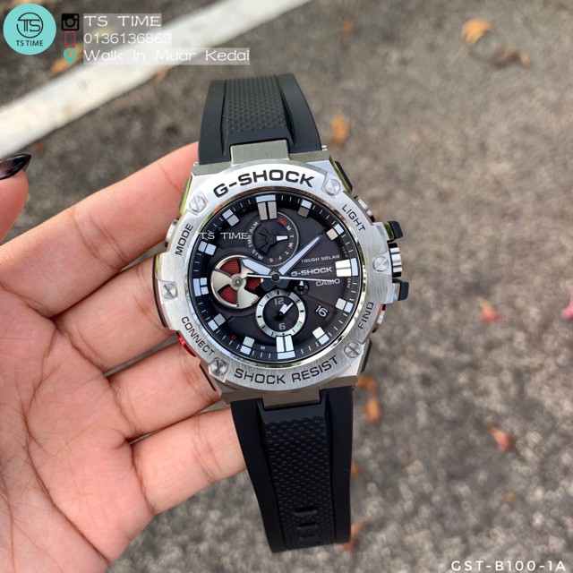 g shock steel gst b100