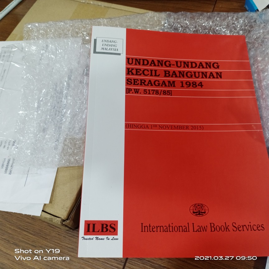 Undang Undang Kecil Bangunan Seragam 1984 P W 5178 85 Hingga 1hb November 2015 Shopee Malaysia