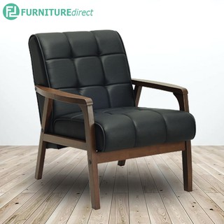 Furniture Direct Tucson 1 Seater Solid Wood Frame Sofa 4 Colors