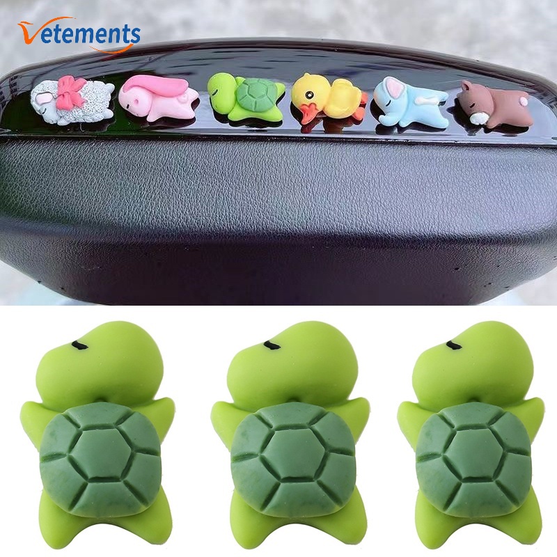 Dashboard Decorative Small Bear Elephant Turtle Shape Rubber Dolls Automobile Interior/ Car Center Console Cute Cartoon Animal Ornament Decor