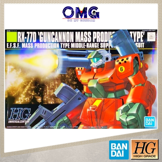 Bandai Hguc Rx 77d Guncannon Mass Production Type Gundam Hg Gundam Guncannon Gun Cannon Mass Production Type Omg Shopee Malaysia