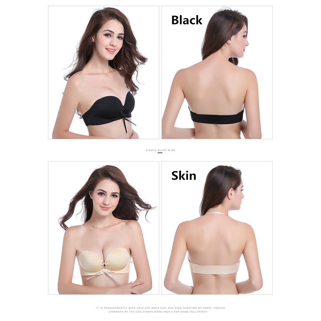 strapless invisible back bra