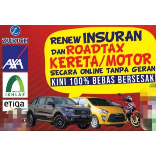 Renew Roadtax Dan Insuran Insurance Kereta Motor Murah Shopee Malaysia