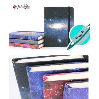 Hard Cover  A5 Galaxy Universe Notebook Elastic Band 