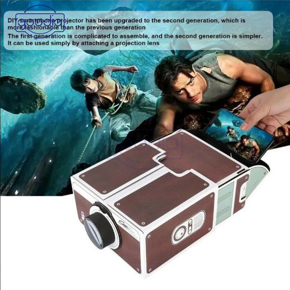 DIY 2D Portable Projector Mobile Phone Mini Smartphone Projector