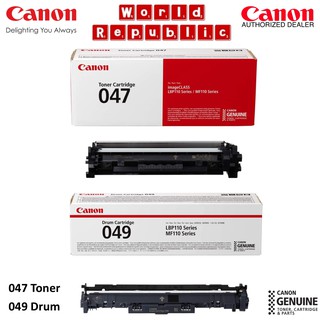 Canon 047 Black Toner Cartridge - Canon 049 Drum - 100% Authentic ...