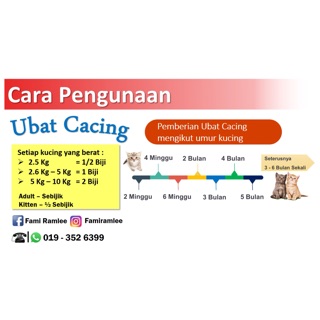 Deworm (ubat cacing)  Shopee Malaysia