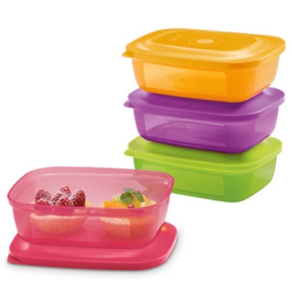 Tupperware Treat Rectangular Saver (4 Pcs) | Shopee Malaysia