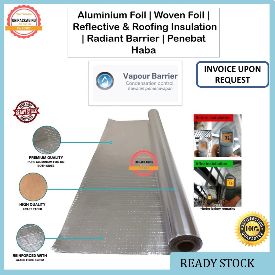 Reflective & Roofing Insulation Radiant Barrier Penebat Haba