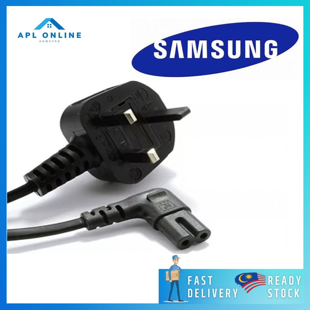 Samsung L Angle Mains Power Cable Ac Cord For Samsung Led Tv Compatible For Astro 1 5m Shopee Malaysia