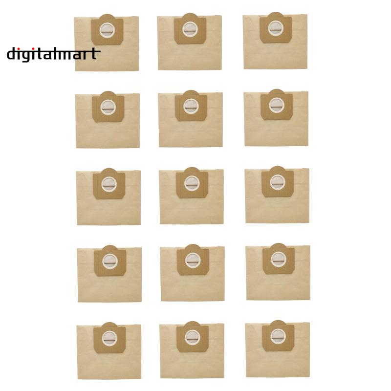 15Pcs Dust Bag for KARCHER WD3 Premium WD 3,300 M WD 3,200 WD3.500 P