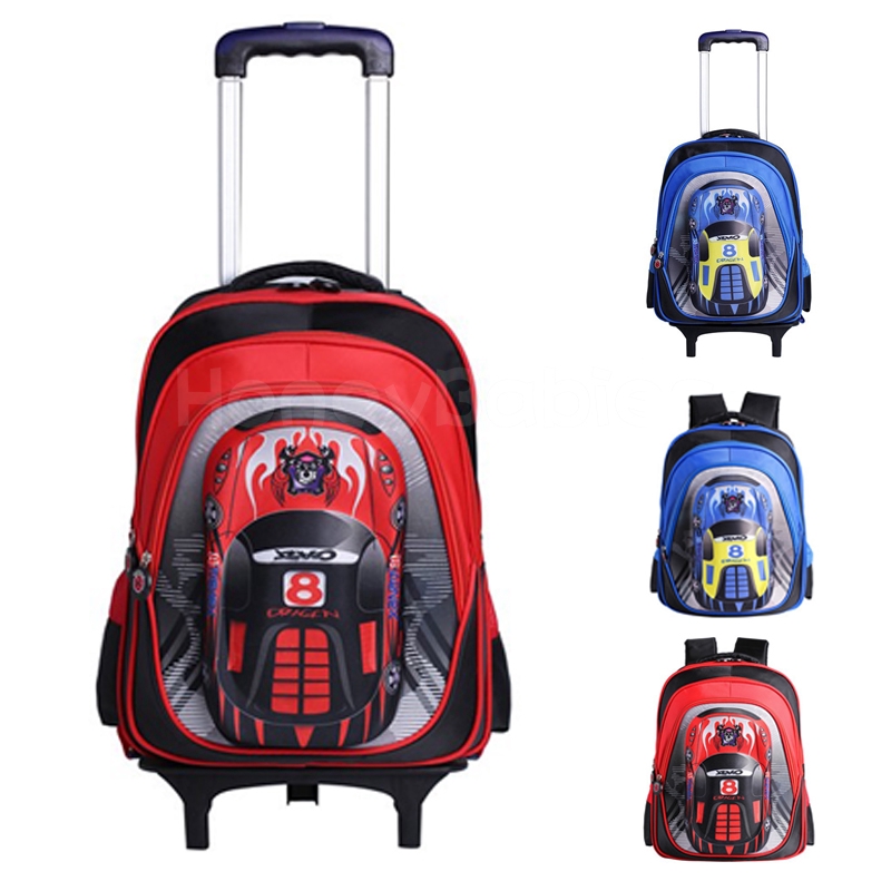 6 wheel trolley school bag