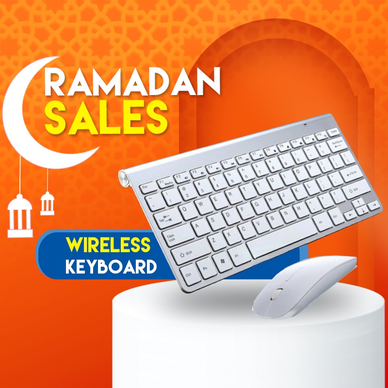 Wireless Keyboard And Mouse Combo Mini Slim Waterproof For Notebook Laptop Mac Desktop PC TV 2.4 GHz wireless technology