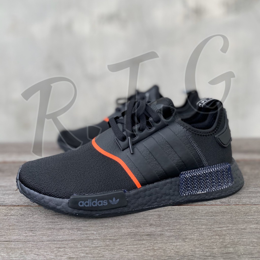 nmd orange and black