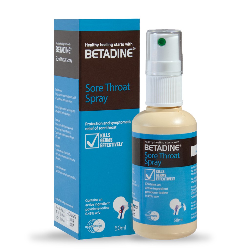 Betadine Sore Throat Spray 50mL Shopee Malaysia