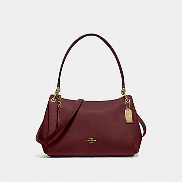 coach pebble leather mia shoulder bag