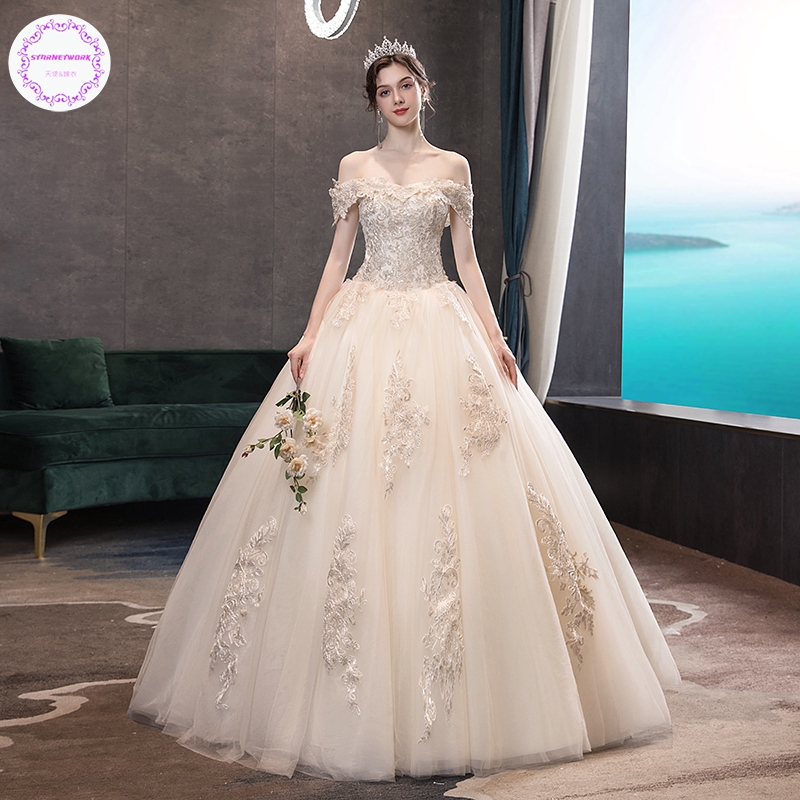 25+ Simple Champagne Color Wedding Dress Gif