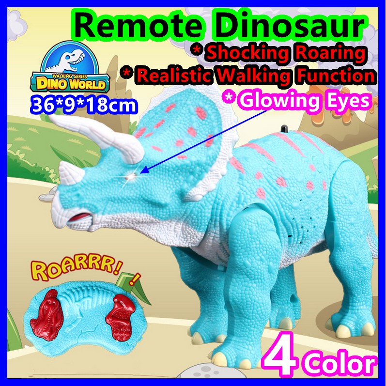 blue remote control dinosaur