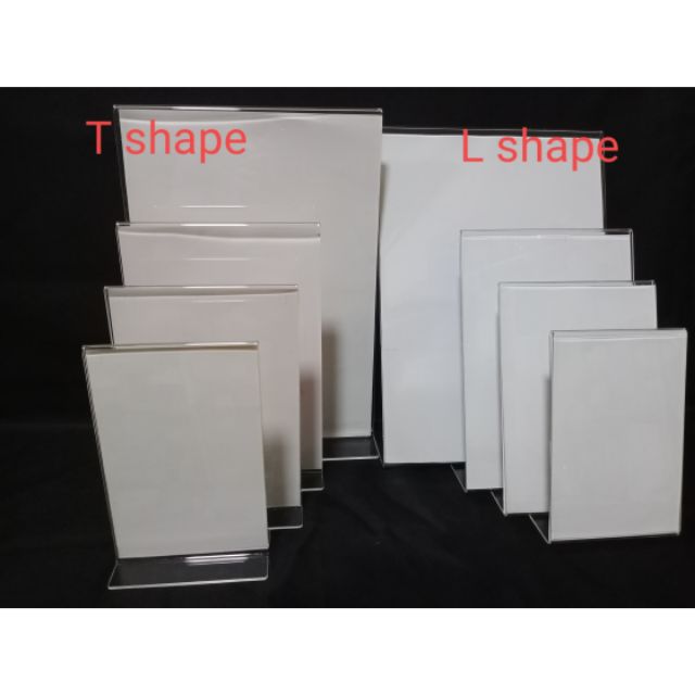 Make sure you know !!!Original!!! Real Acrylic Portrait L/T Shape Display Stand 4R/5R/A5/A4/A3