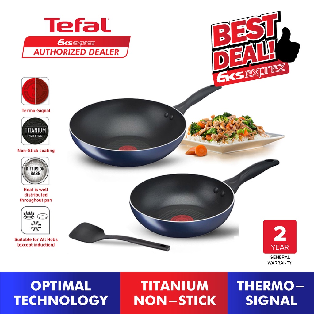 Tefal B266S3 Clear Cook 3PCS Non Stick Cookware Set (B266S393