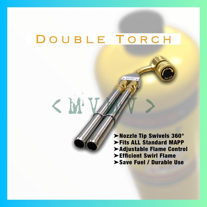 Double Torch Double Barrel Torch Mapp Gas Torch Hand Torch Welding