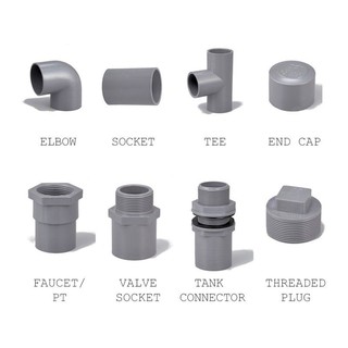 PVC Fitting PT Elbow 20mm (3/4'') / Penyambung Paip PVC PT Elbow ...