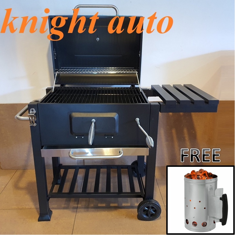 Charcoal BBQ Grill / Outdoor Barbecue Trolley ID33287 Shopee Malaysia